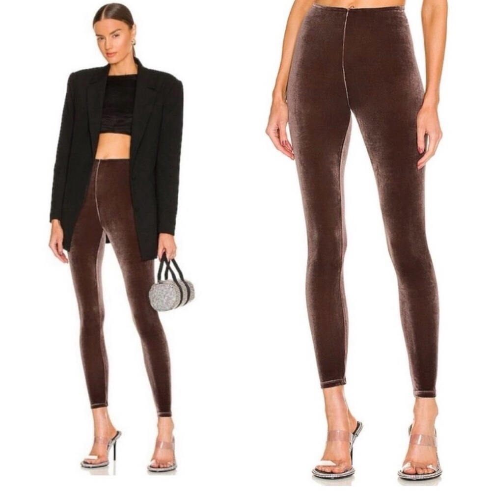 Y2K VS Brown Velvet Leggings
